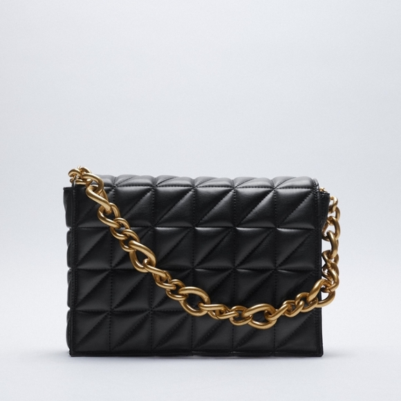 ***SALE***ZARA Quilted Chain Strap Should Bag - Picture 1 of 8